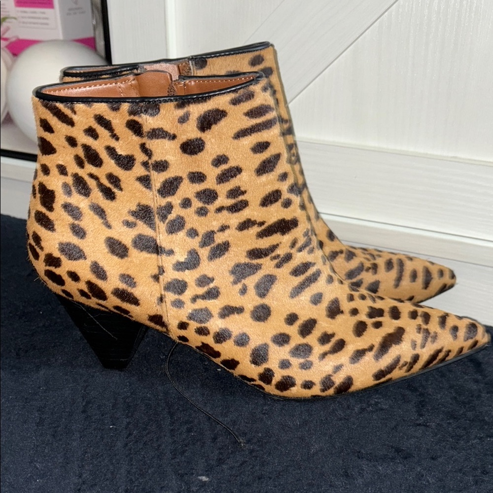 Leopard Print Ankle Boots - Picture 5 of 11